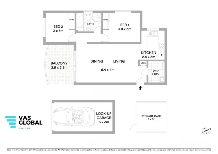 Floorplan of Homely apartment listing, 9/71-77 O'Neill Street, Guildford NSW 2161