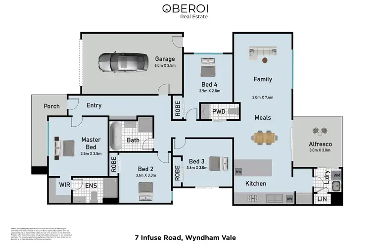 Floorplan of Homely house listing, 7 Infuse Road, Wyndham Vale VIC 3024