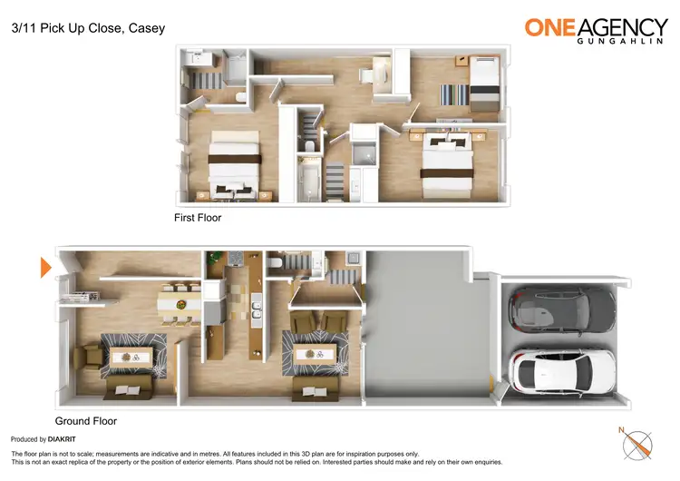Floorplan of Homely townhouse listing, 3/11 Pickup Close, Casey ACT 2913