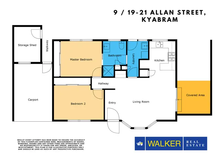 Floorplan of Homely unit listing, 9/19-21 Allan Street, Kyabram VIC 3620