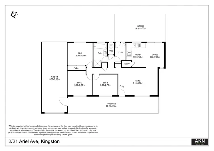 Floorplan of Homely house listing, 2/19-21 Ariel Avenue, Kingston QLD 4114