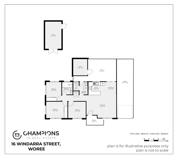 Floorplan of Homely house listing, 16 Windarra Street, Woree QLD 4868