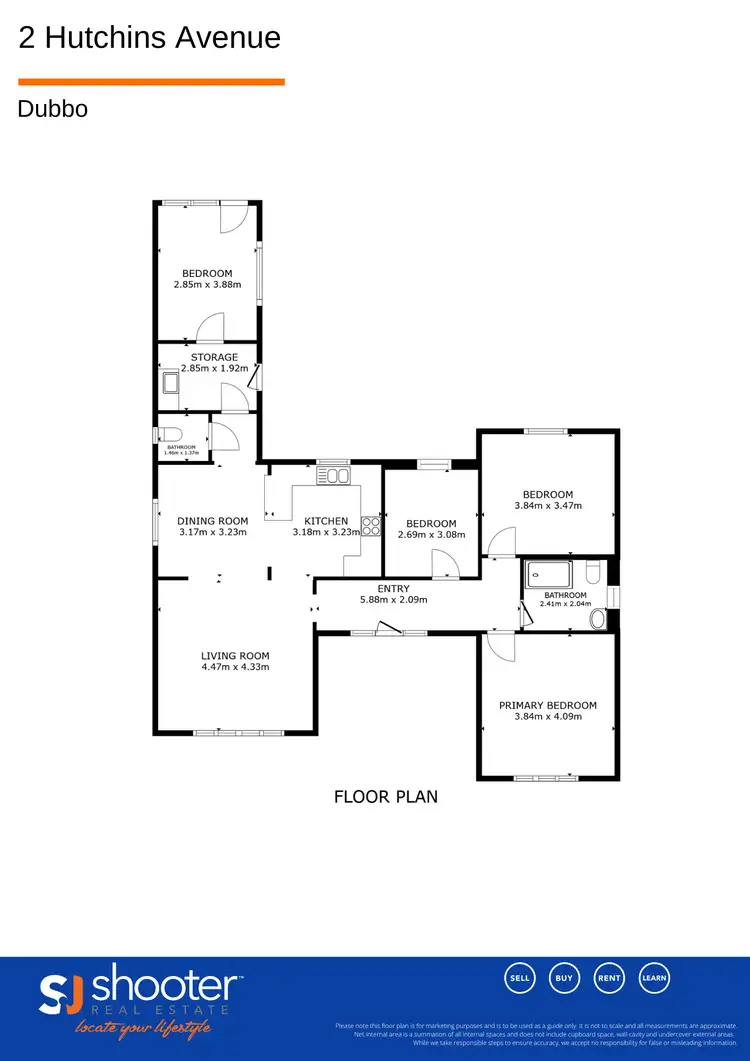 Floorplan of Homely house listing, 2 Hutchins Avenue, Dubbo NSW 2830