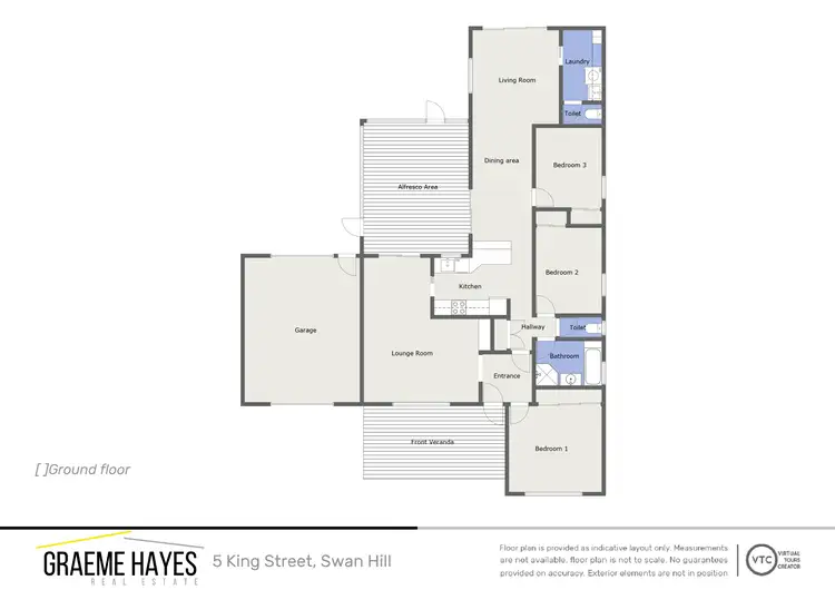 Floorplan of Homely house listing, 5 King Street, Swan Hill VIC 3585