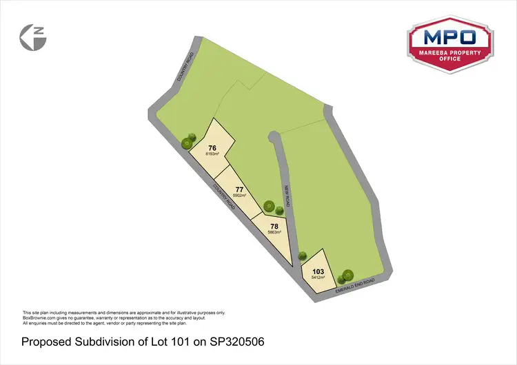 Floorplan of Homely land listing, Lot 101 Emerald End Road, Mareeba QLD 4880