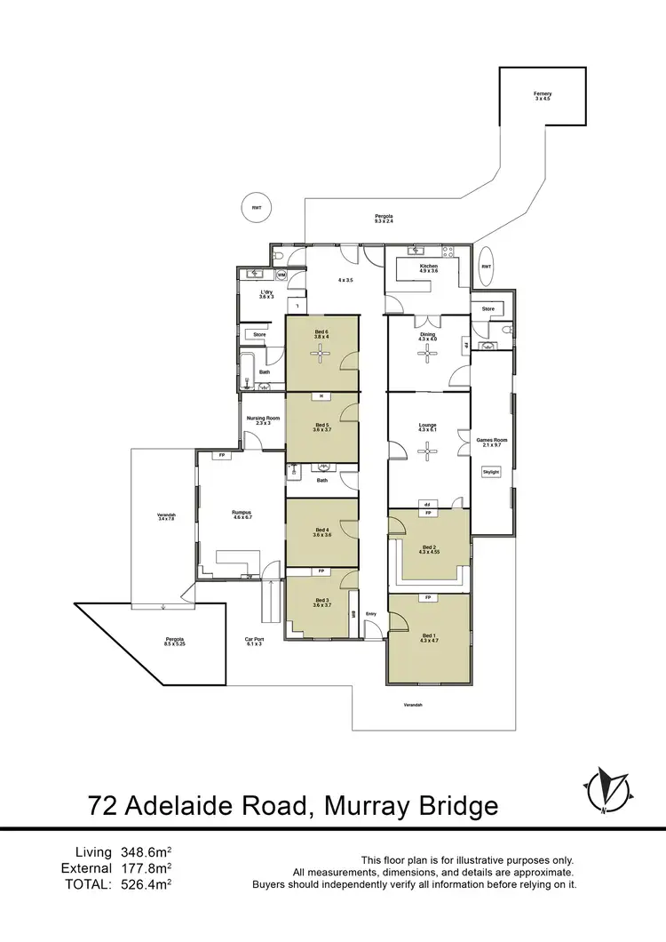Floorplan of Homely house listing, 72 Adelaide Road, Murray Bridge SA 5253