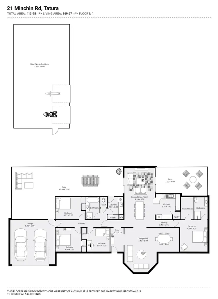 Floorplan of Homely rural property listing, 21 Minchin Road, Tatura VIC 3616