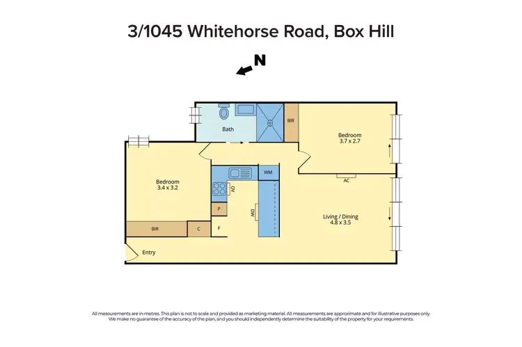 Floorplan of Homely apartment listing, 3/1045 Whitehorse Road, Box Hill VIC 3128