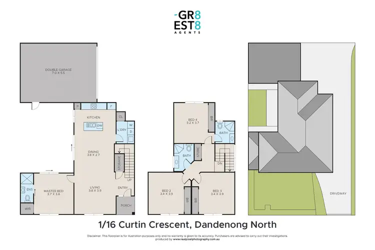 Floorplan of Homely house listing, 1/16 Curtin Crescent, Dandenong North VIC 3175