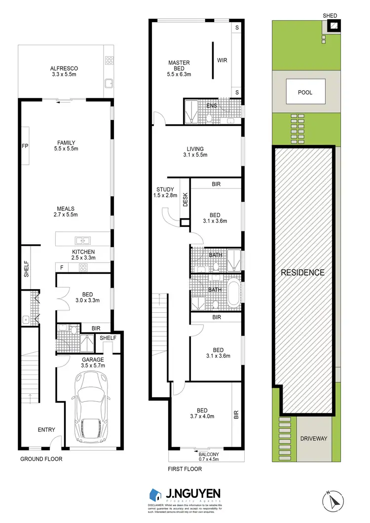 Floorplan of Homely semi-detached listing, 152 Smart Street, Fairfield Heights NSW 2165