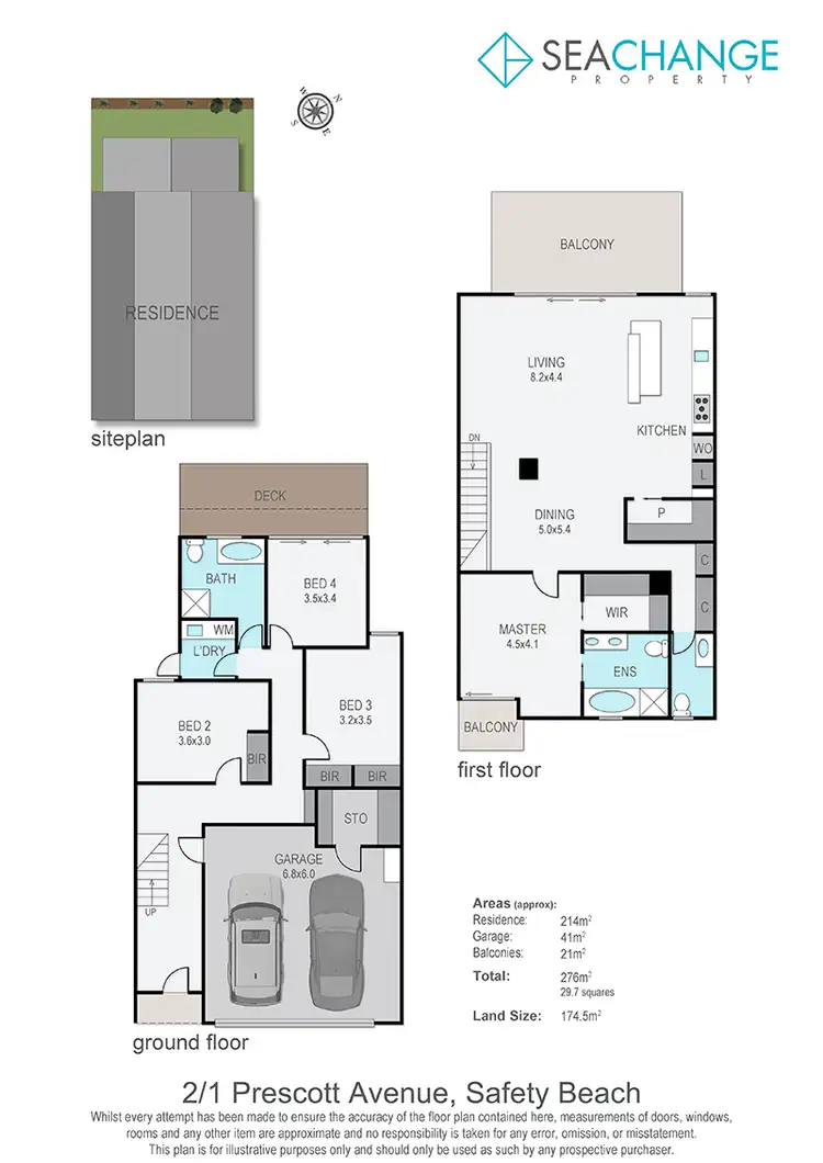 Floorplan of Homely townhouse listing, 2/1 Prescott Avenue, Safety Beach VIC 3936