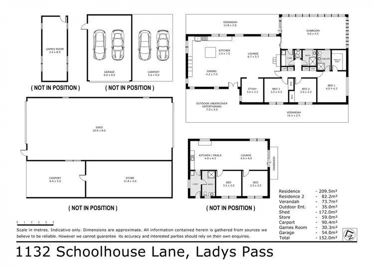 Floorplan of Homely rural property listing, 1132 Schoolhouse Lane, Heathcote VIC 3523