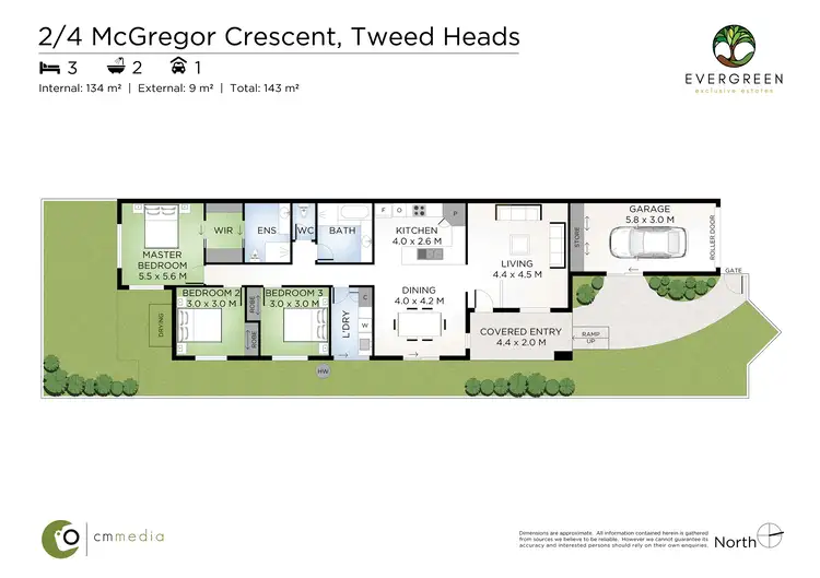 Floorplan of Homely semi-detached listing, 2/4 McGregor Crescent, Tweed Heads NSW 2485