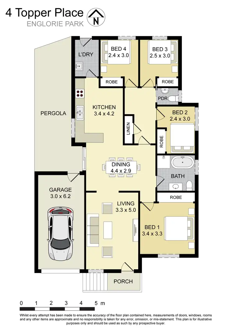 Floorplan of Homely house listing, 4 Topper Place, Englorie Park NSW 2560