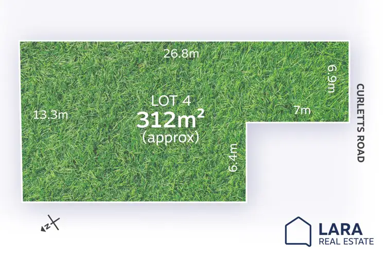 Floorplan of Homely land listing, LOT 4, 64 Curletts Road, Lara VIC 3212