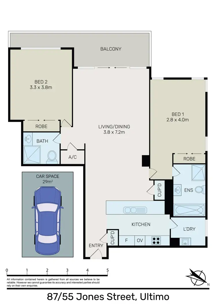 Floorplan of Homely apartment listing, 87/55 Jones Street, Ultimo NSW 2007