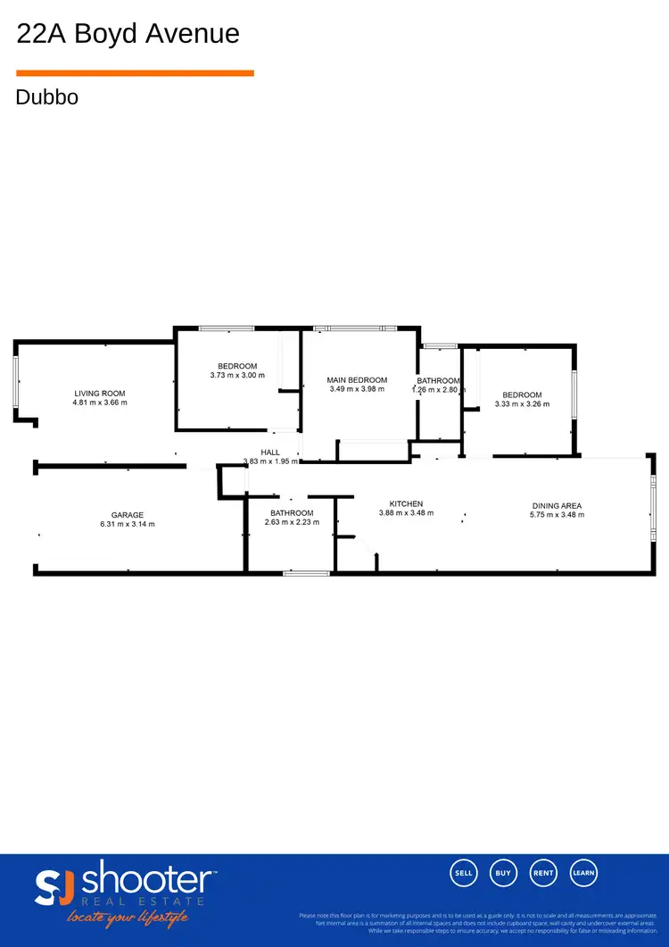 Floorplan of Homely house listing, 22A Boyd Avenue, Dubbo NSW 2830