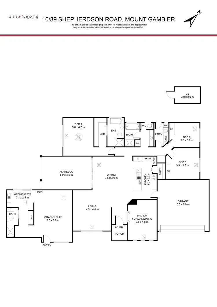 Floorplan of Homely house listing, 10/89 Shepherdson Road, Mount Gambier SA 5290
