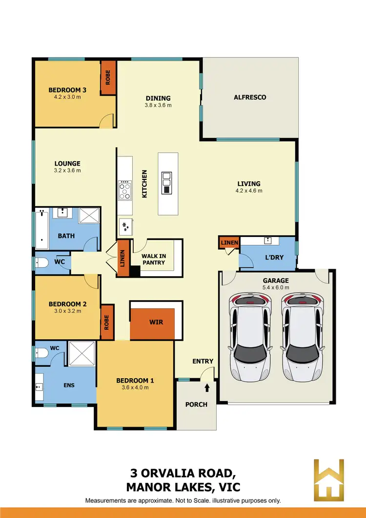 Floorplan of Homely house listing, 3 Orvalia Road, Manor Lakes VIC 3024