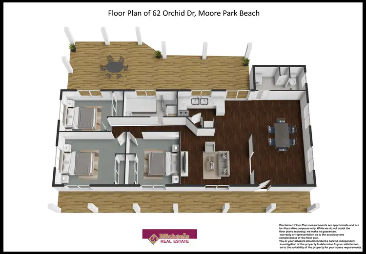 Floorplan of Homely house listing, 62 Orchid Drive, Moore Park Beach QLD 4670