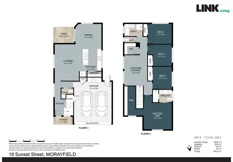 Floorplan of Homely house listing, 18 Sunset Street, Morayfield QLD 4506