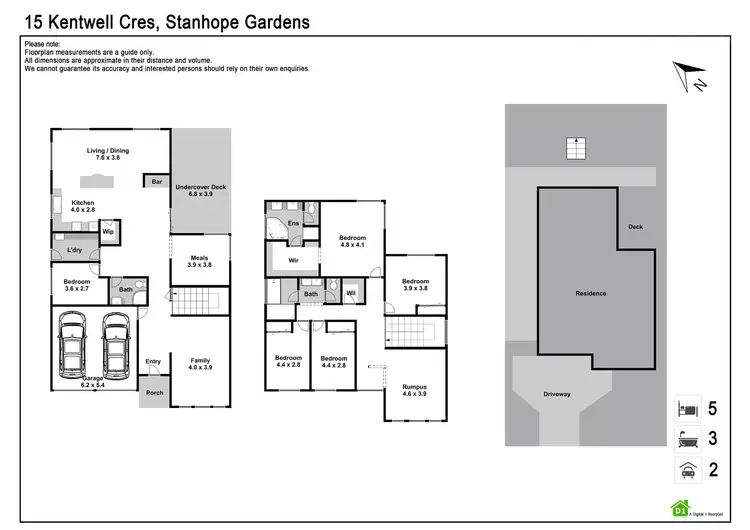 Floorplan of Homely house listing, 15 Kentwell Crescent, Stanhope Gardens NSW 2768