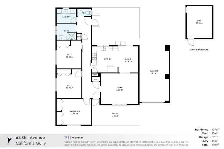 Floorplan of Homely house listing, 68 Gill Avenue, California Gully VIC 3556