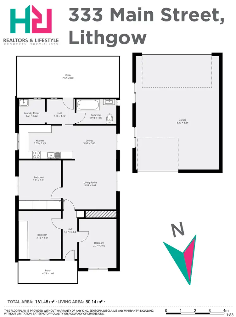 Floorplan of Homely house listing, 333 Main Street, Lithgow NSW 2790