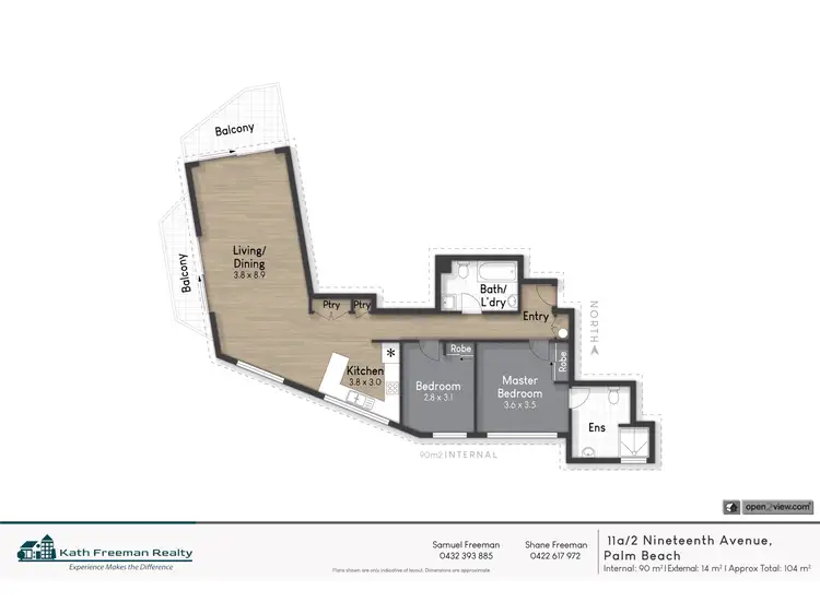 Floorplan of Homely unit listing, 11A/2 Nineteenth Avenue, Palm Beach QLD 4221