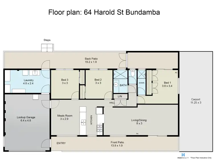Floorplan of Homely house listing, 64 Harold Street, Bundamba QLD 4304