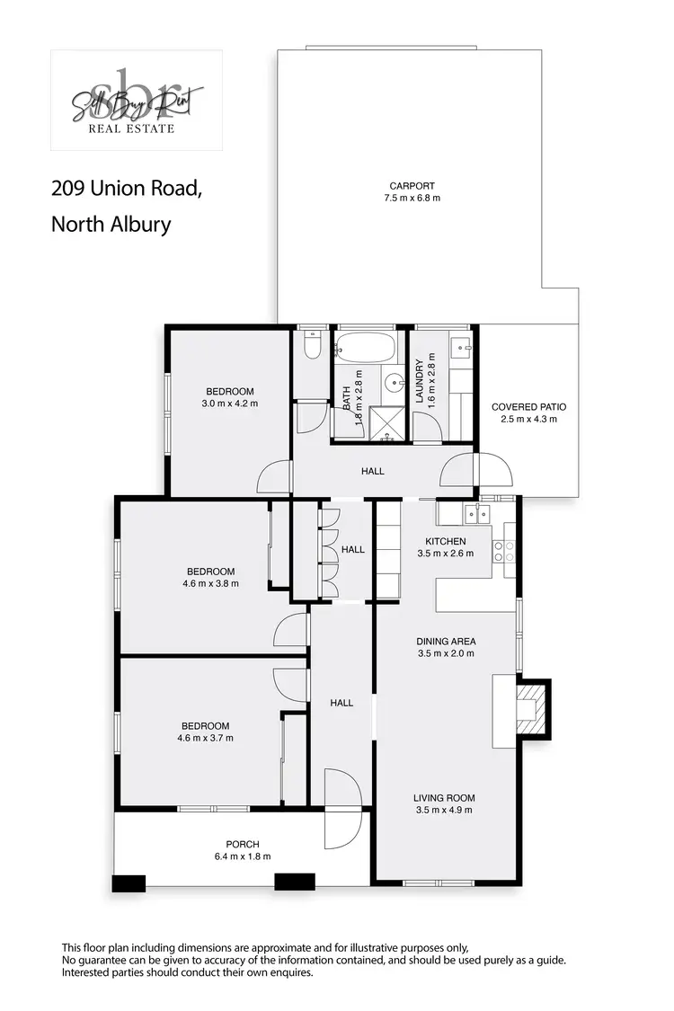 Floorplan of Homely house listing, 209 UNION ROAD, North Albury NSW 2640