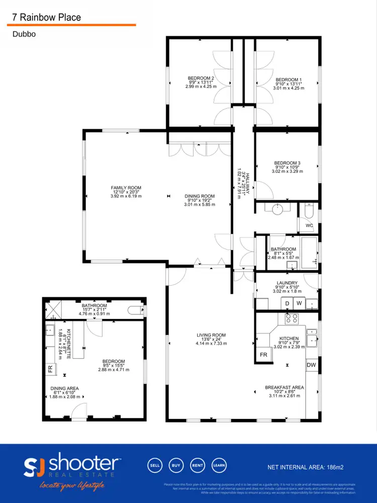 Floorplan of Homely house listing, 7 Rainbow Place, Dubbo NSW 2830