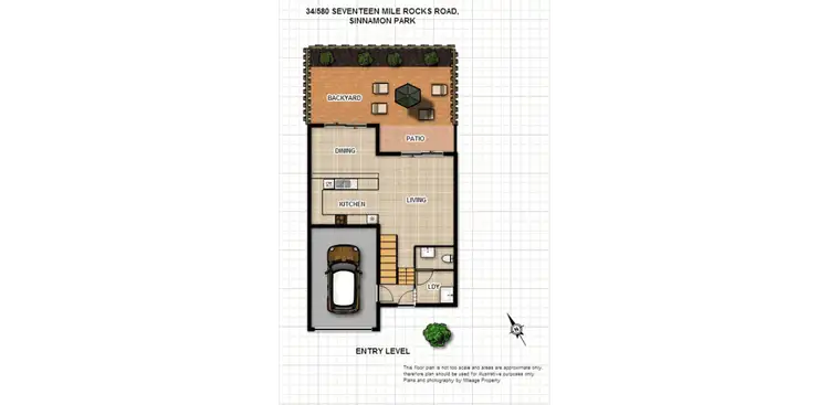 Floorplan of Homely unit listing, 34/580 Seventeen Mile Rocks Road, Sinnamon Park QLD 4073