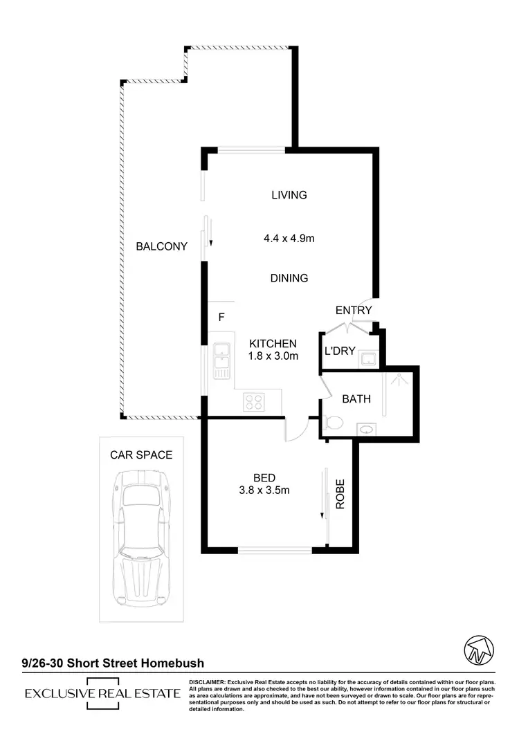 Floorplan of Homely unit listing, 9/26-30 Short Street, Homebush NSW 2140