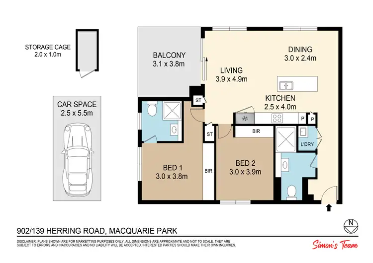 Floorplan of Homely apartment listing, 902/137 Herring Road, Macquarie Park NSW 2113