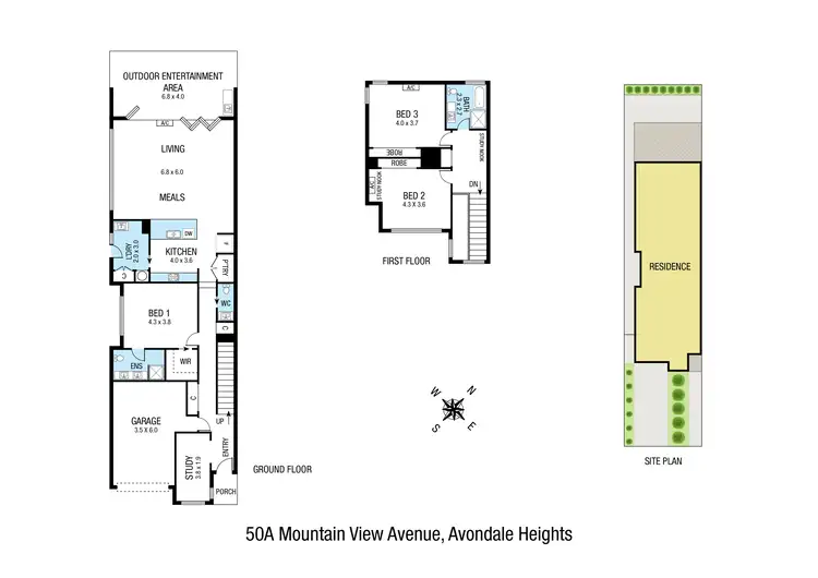 Floorplan of Homely house listing, 50A Mountain View Avenue, Avondale Heights VIC 3034