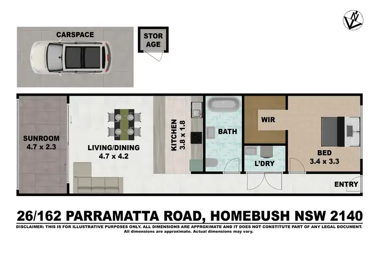 Floorplan of Homely unit listing, 26/162-170 Parramatta Road, Homebush NSW 2140