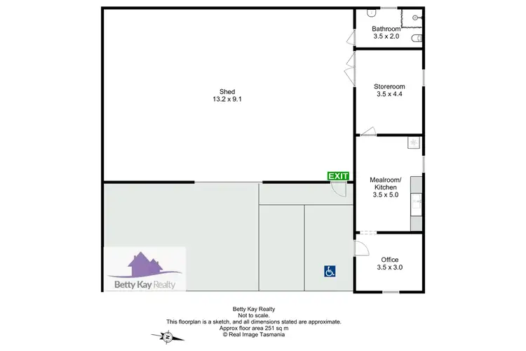 Floorplan of Homely warehouse listing, 6 Rifle Range Road, Smithton TAS 7330