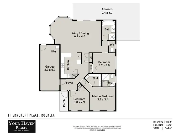 Floorplan of Homely house listing, 11 Erncroft Place, Rocklea QLD 4106