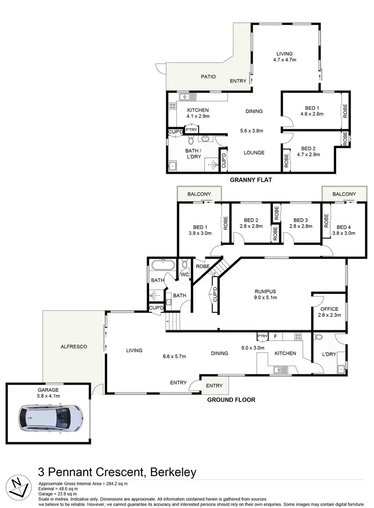 Floorplan of Homely house listing, 3 Pennant Crescent, Berkeley NSW 2506