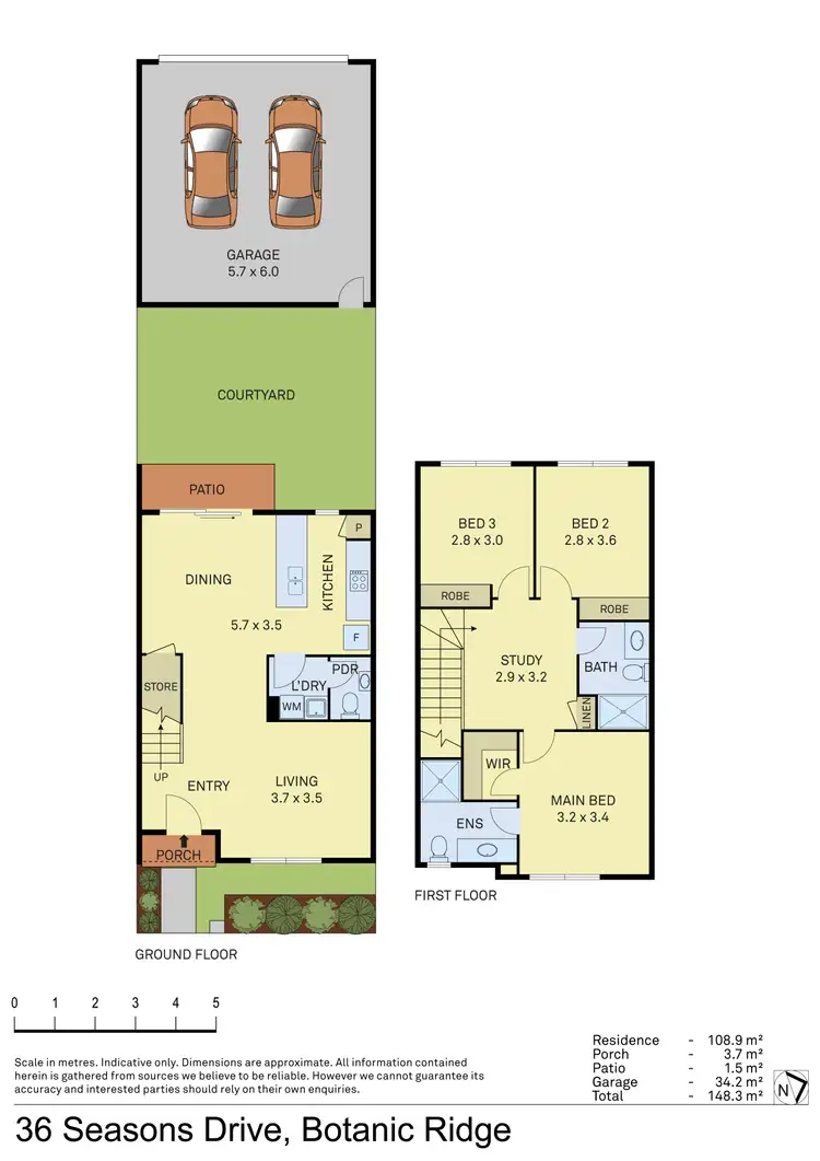 Floorplan of Homely townhouse listing, 36 Seasons Drive, Botanic Ridge VIC 3977