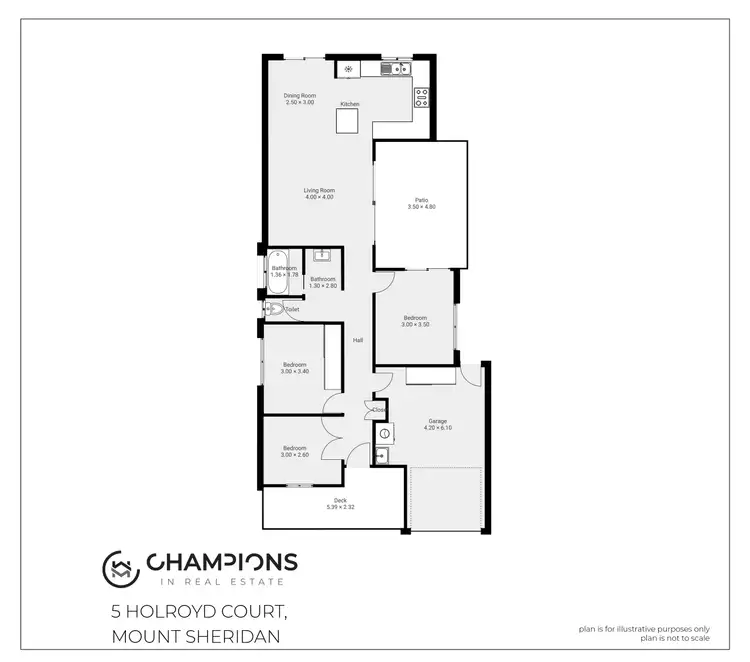 Floorplan of Homely house listing, 5 Holroyd Court, Mount Sheridan QLD 4868