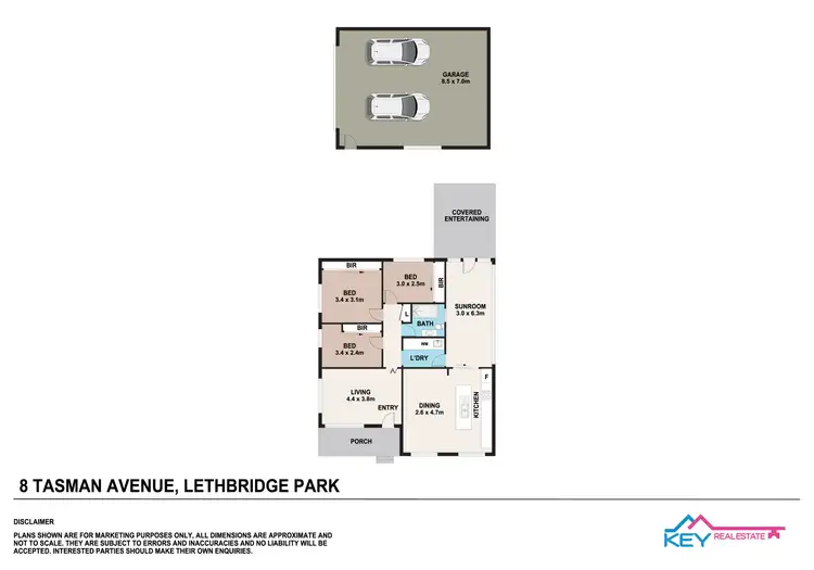 Floorplan of Homely house listing, 8 Tasman Avenue, Lethbridge Park NSW 2770