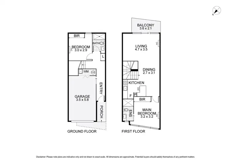 Floorplan of Homely townhouse listing, 12/14 Horizon Drive, Maribyrnong VIC 3032