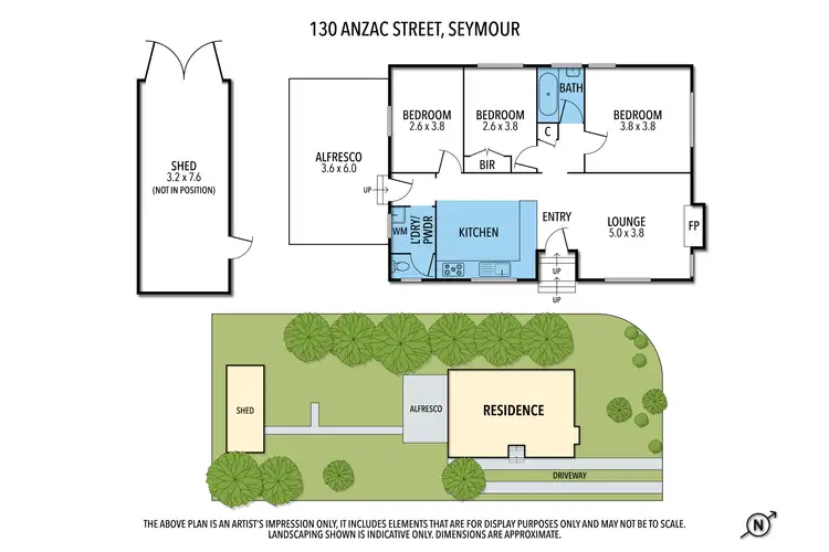 Floorplan of Homely house listing, 130 Anzac Avenue, Seymour VIC 3660