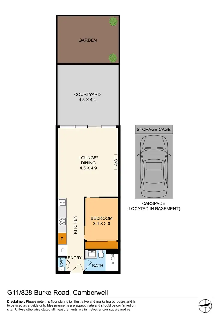 Floorplan of Homely apartment listing, G11/828 Burke Road, Camberwell VIC 3124
