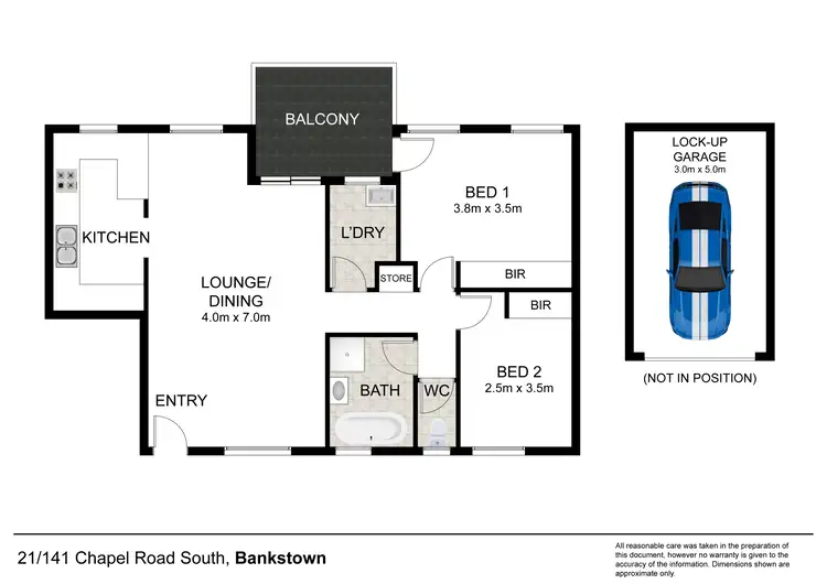 Floorplan of Homely apartment listing, 21/141-143 Chapel Road, Bankstown NSW 2200