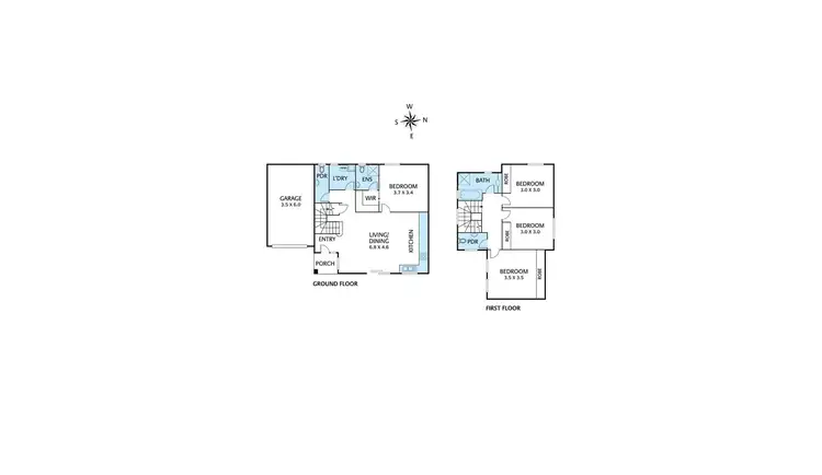 Floorplan of Homely townhouse listing, 3/2B Farleigh Avenue, Burwood VIC 3125