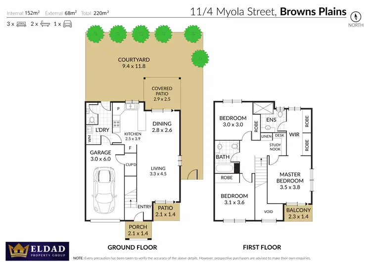 Floorplan of Homely townhouse listing, 11/4 Myola Street, Browns Plains QLD 4118