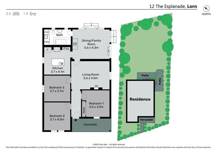 Floorplan of Homely house listing, 12 The Esplanade, Lorn NSW 2320